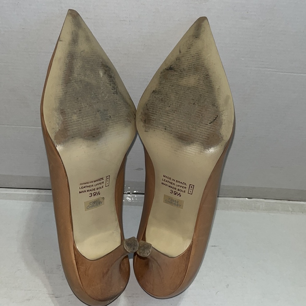 BRONX tan leather heels - Picture 7 of 12